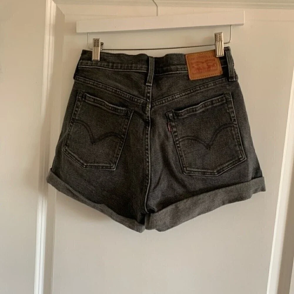 Levi's 501 Women's Demin Shorts Black Sz 28
